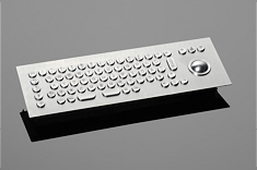  Tastiera in acciaio inossidabile 65T-ES con 65 tasti e trackball
La tastiera in acciaio inox antivandalismo 65T-ES è particolarmente resistente alle intemperie e adatta ad uso molto elevato. 