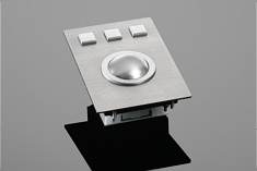  Trackball standard versions
The DS-TB38 is a very robust basic element and is available with stainless steel or plastic ball. The Trackball can be used under harshest conditions. 