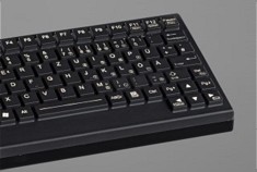  Le clavier compact en silicone DS85S est peu encombrant (238x127x16mm) et conçu pour les applications industrielles les plus difficiles (IP68). 