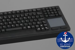  La tastiera compatta in silicone DS105S TP è estremamente “salvaspazio” (309x127x16mm) e progettata per le applicazioni industriali più difficili (IP68). 