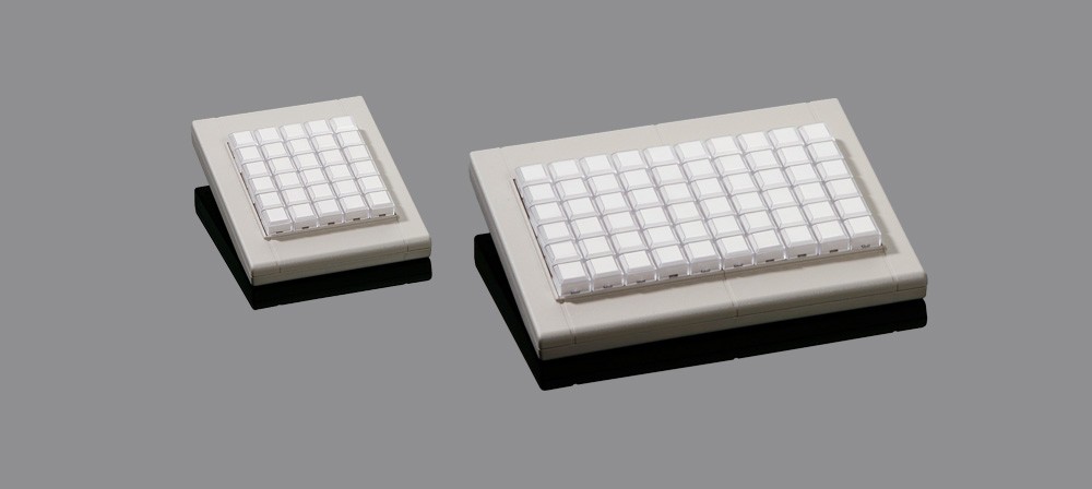  Freely programmable keyboard with 30 or 60 keys with self-producible and changeable key symbols - completely individual! 