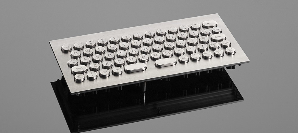   A vandal-proof keyboard. Designed especially for surroundings with a risk of vandalism. in every country version available. 