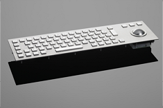  Tastiera in acciaio inossidabile nel design ATK con 65 tasti e trackball
La tastiera in acciaio inox antivandalismo 65T-ES ATK è particolarmente resistente agli agenti atmosferici e adatta ad uso molto elevato. 