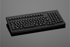  Impressively simple design in gray or black, integrated menu and Windows keys for office applications, absolutely dust- and splash-proof as well as extremely scratch-resistant, characterize this keyboard. 
