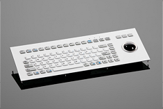  Silicone keyboard with Trackball
Extremely flat silicone keyboards with 83 keys and integrated numeric block. Very suitable for installation and also available with trackball or touchpad. 