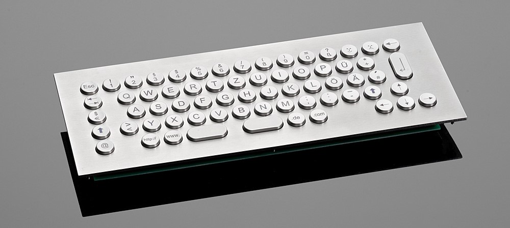  Hochwertige Edelstahl Tastaturen Made in Germany - Vandalismus-geschützt, wasserfest und nach kundenspezifischen Vorgaben. 